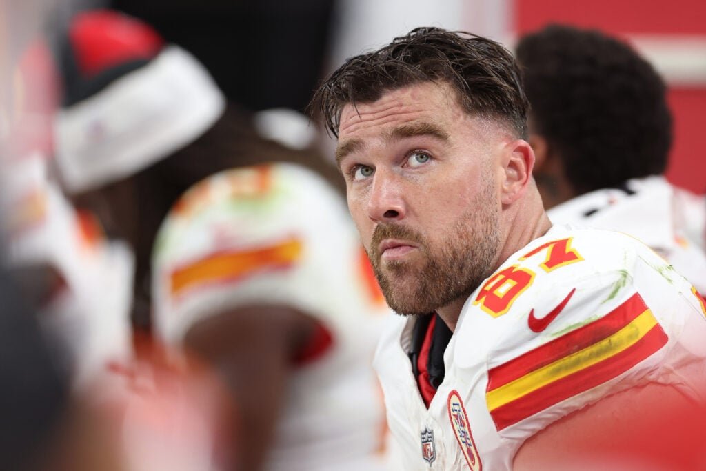     Travis Kelce on October 27, 2023.