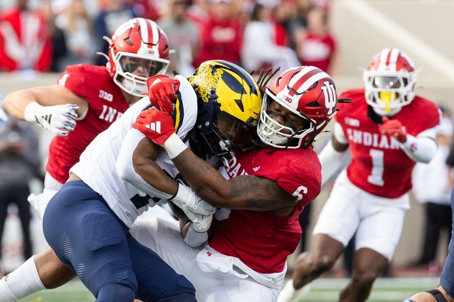 NCAA Football: Michigan at Indiana