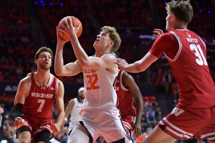 NCAA Basketball: Wisconsin at Illinois