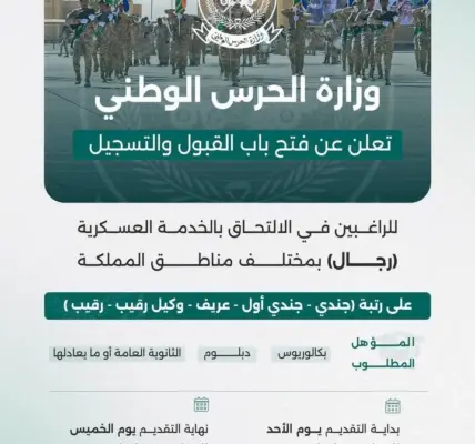 تقديم الحرس الوطني — SA news