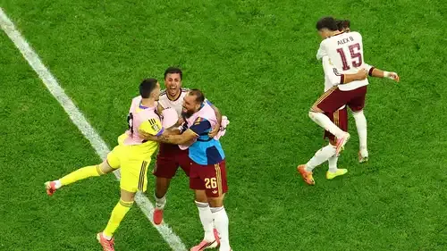احتفال لاعبي منتخب إسبانيا